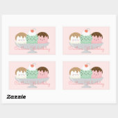 Hier is de scoop rechthoekige sticker (Vel)