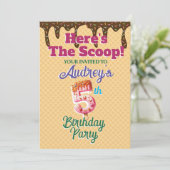 Hier is de Scoop Wafelhoorn Kaart (Staand voorkant)