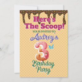 Hier is de Scoop Waffle Cone uitnodiging