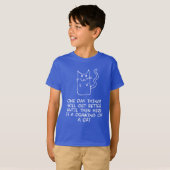 Hier is de tekening van een kat t-shirt (Voorkant volledig)