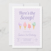 Hier is de uitnodiging van de Scoop Ice Cream op z (Voorkant)