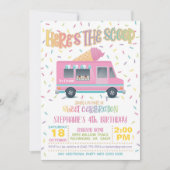 Hier is de uitnodiging van de Scoop Ice Cream op z (Voorkant)