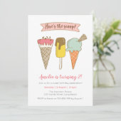 Hier is de uitnodiging voor de verjaardag van Ice  (Staand voorkant)