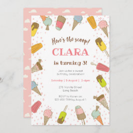 Hier is de uitnodiging voor de verjaardag van Ice