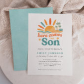 Hier is de uitnodiging voor het Son Boy Baby showe