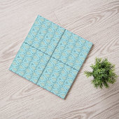 Hier is de visvis die turquoise zwemt en de Groene Tegeltje