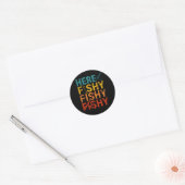 Hier is de visvisserij ronde sticker (Envelop)
