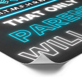 Hier is een code die alleen ouders zullen kennen poster (Hoek)