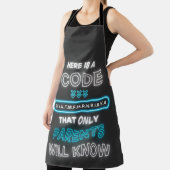 Hier is een code die alleen ouders zullen kennen schort (Insitu)