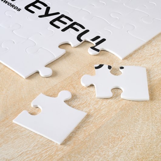 Hier is een Humor met een ooganatomie Legpuzzel (Zijkant)