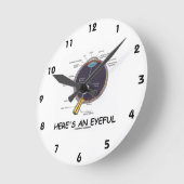 Hier is een Humor met een ooganatomie Ronde Klok (Hoek)