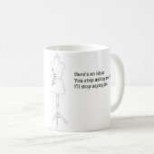 "Hier is een ideale" Mok (Voorkant rechts)