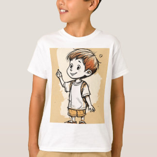 Hier is een idee voor een schattig jongen t-shirt 