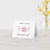 Hier is een kleine aanmoediging-munt - aanmoedigin kaart (Gele Bloem)