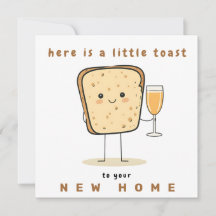 Hier is een kleine toast op uw nieuwe huis vakanti