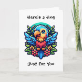 Hier is een knuffel, alleen voor jou | Vriendschap Kaart (Voorkant)