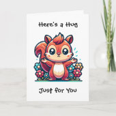 Hier is een knuffel, alleen voor jou | Vriendschap Kaart (Voorkant)