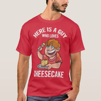 Hier is een man die van Cheesecake Baker Baking de T-shirt