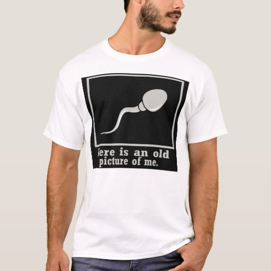 Hier is een oud Afbeelding van mij — T-shirt (Voorkant)