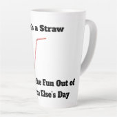 Hier is een Straw Latte Mok (Rechterhoek)