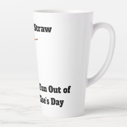 Hier is een Straw Latte Mok (Rechts)