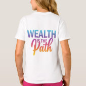 , hier is een T-shirt ontwerp met de tekst "Wealth (Achterkant)