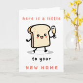 Hier is een toost op je nieuwe huis kaart (Gele Bloem)