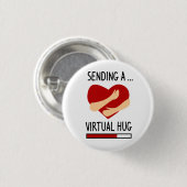 Hier is een Virtual Hug Ronde Button 3,2 Cm (Voorkant /achterkant)