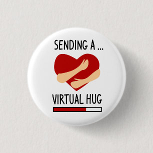 Hier is een Virtual Hug Ronde Button 3,2 Cm