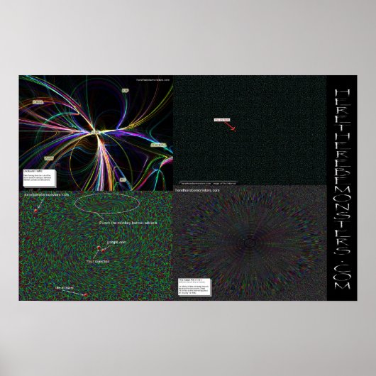 Hier is er monsters.com 4 pak kaarten poster (Voorkant)