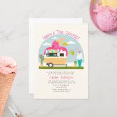 Hier is het Baby shower van de Scoop Ice Cream Cam Kaart