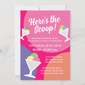 Hier is het ijsfeestje van het scoop kind kaart (Voorkant)