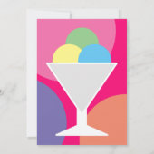 Hier is het ijsfeestje van het scoop kind kaart (Achterkant)