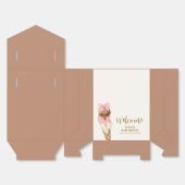 Hier is het Scoop Bow Ice Cream Baby shower Welkom Bedankdoosjes (Ongevouwen)