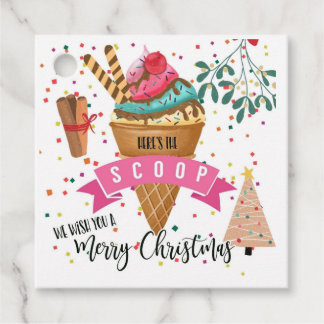 Hier is het scoop dat we je een vrolijk kerstfeest bedankjes labels