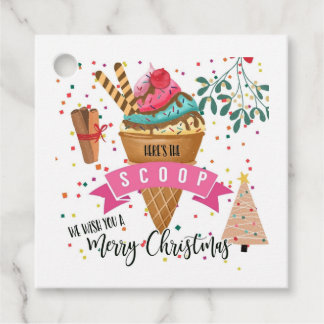 Hier is het scoop dat we je een vrolijk kerstfeest bedankjes labels
