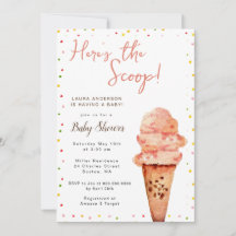 Hier is het Scoop Ice Cream Baby shower