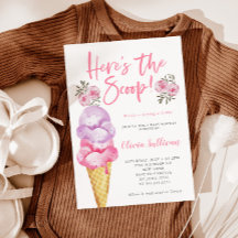 Hier is het Scoop Ice Cream Baby shower