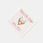 Hier is het Scoop Ice Cream Baby shower Servet (Hoek)