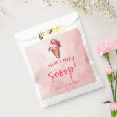 Hier is het Scoop Ice Cream Baby shower welkomstbo Bedankzakje (Gezegeld)