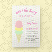 Hier is het Scoop Ice Cream Summer Baby shower Kaart