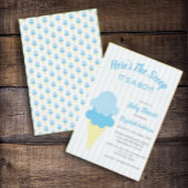 Hier is het Scoop Ice Cream Summer Baby shower Kaart