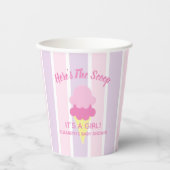 Hier is het Scoop Ice Cream Summer Baby shower Papieren Bekers (Voorkant)