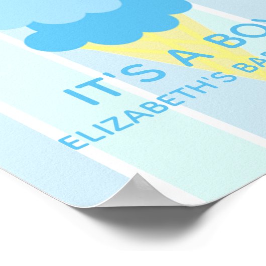 Hier is het Scoop Ice Cream Summer Baby shower Poster (Hoek)