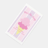Hier is het Scoop Ice Cream Summer Baby shower Servet (Hoek)