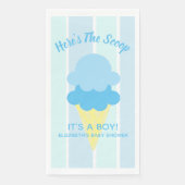 Hier is het Scoop Ice Cream Summer Baby shower Servet (Voorkant)