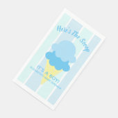 Hier is het Scoop Ice Cream Summer Baby shower Servet (Hoek)