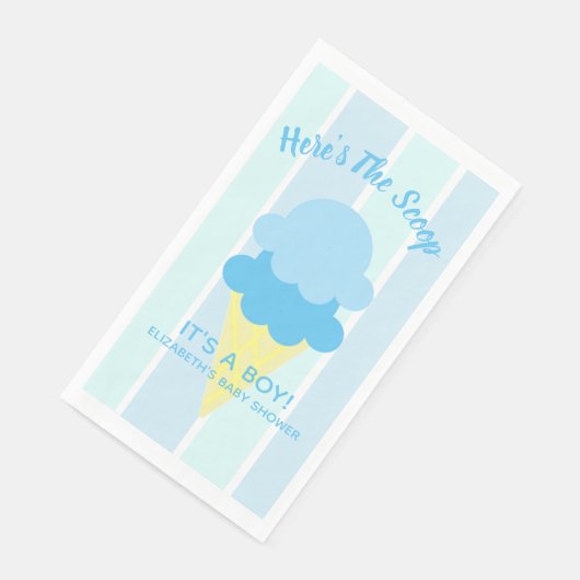 Hier is het Scoop Ice Cream Summer Baby shower Servet (Hoek)