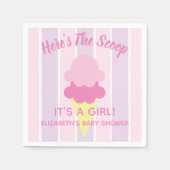 Hier is het Scoop Ice Cream Summer Baby shower Servet (Voorkant)