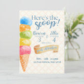 Hier is het scoopje kaart (Staand voorkant)